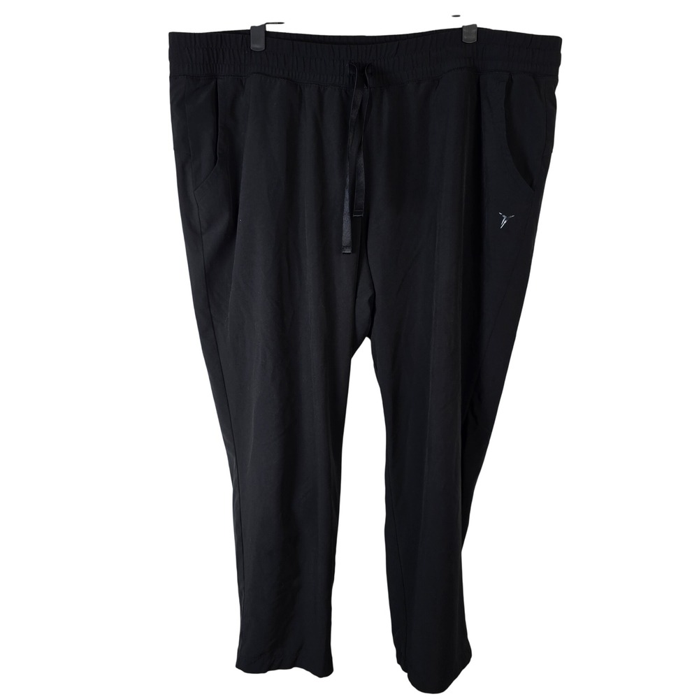 OLD‎ NAVY ACTIVE Go Dry Lined Black Jogger Pants Women XL Elastic Waist